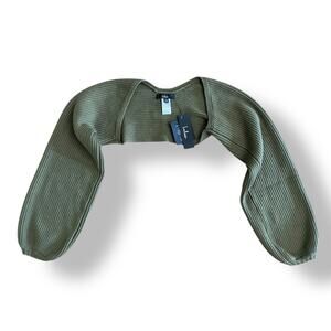 Lulus NWT Autumn Aura Olive‎ Green Ribbed Cardigan Womens Size XXS